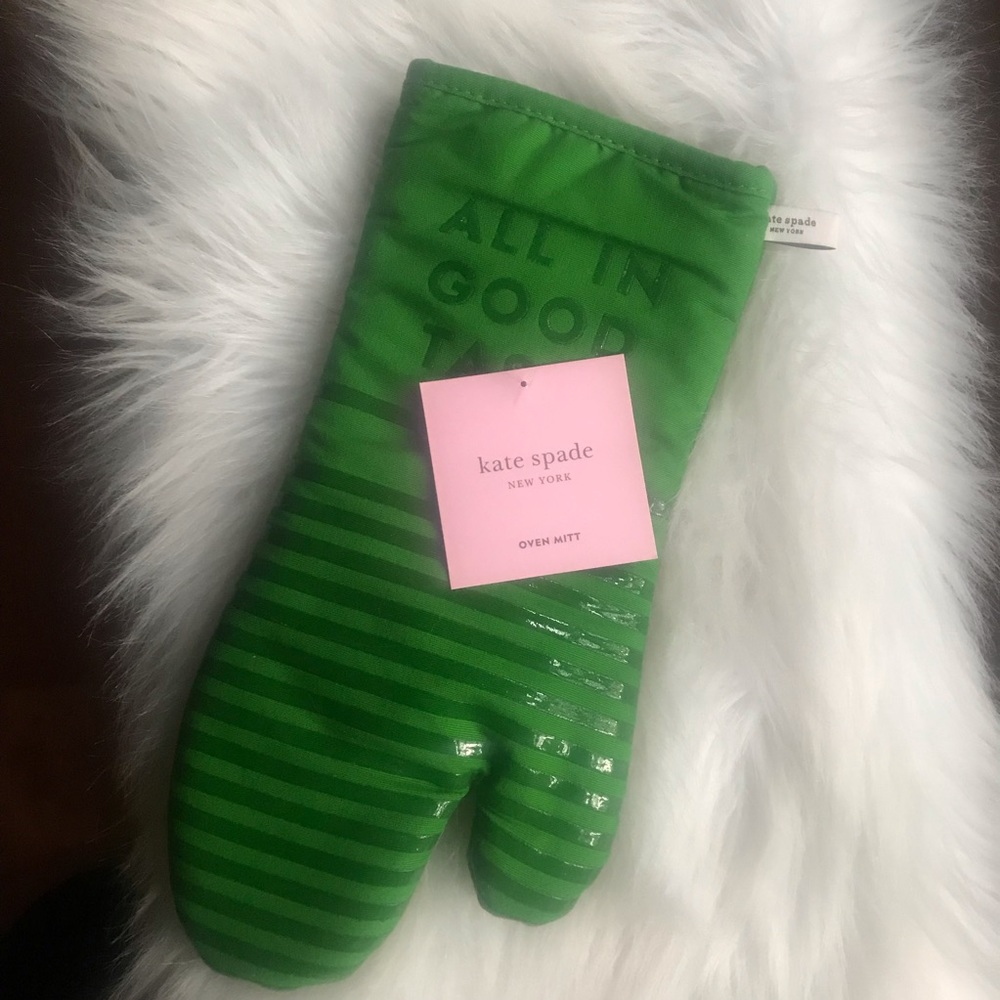 Kate spade “All in Good Taste” Green Oven Mitt - Picture 3 of 5